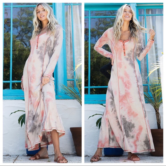 ✨LAST ONE ✨Fabulous Tie Dye Print Maxi Dress - Picture 4 of 5
